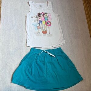 Kohl’s SO tank top - Amazon Essentials skort with pockets - summer play outfit